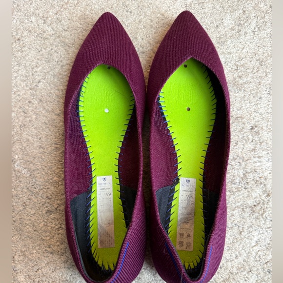 Rothy’s Aubergine Merino Wool Points - Picture 6 of 7